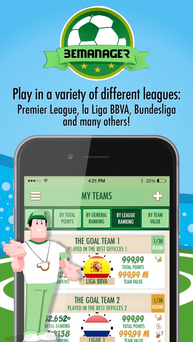 download BeManager - Manage your football team apps 4