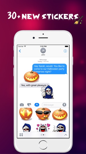 Halloween Costumes emoji Stickers for iMessage(圖3)-速報App