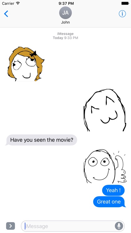 Memes - Rage Comic Stickers for iMessage
