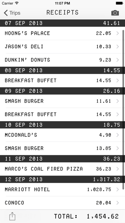 Trip Receipts: Simple Expense Tracking screenshot-3