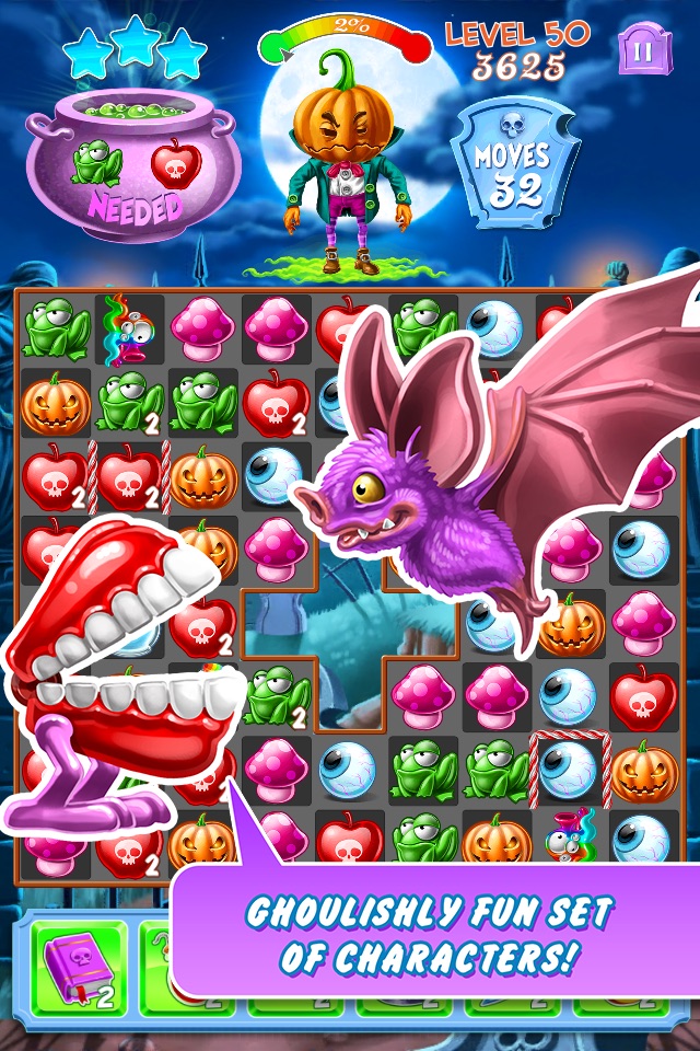 Creepy Crawly Kingdom - A Wicked Match 3 Puzzle screenshot 3