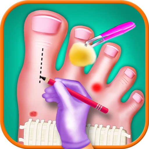 Toe Nail Surgery Doctor - free kids games for fun Icon