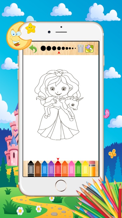 Princess Coloring Book - Paint Learning For Kids