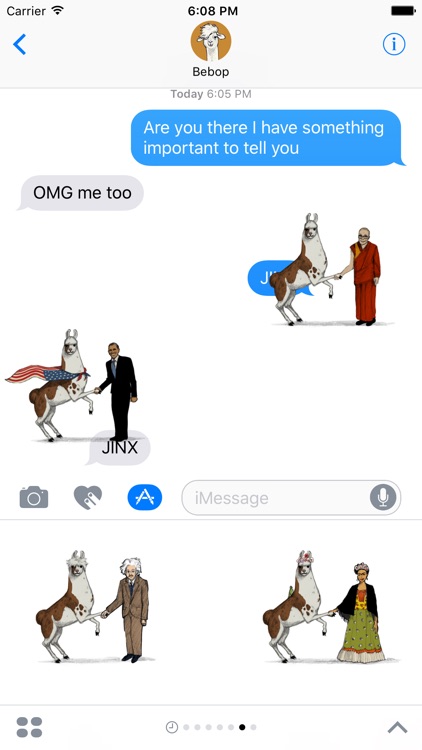 Llama Diplomat - Animated llama stickers