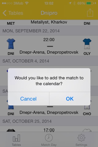 Scheduler - UPL Ukrainian Football 2016-2017 screenshot 2