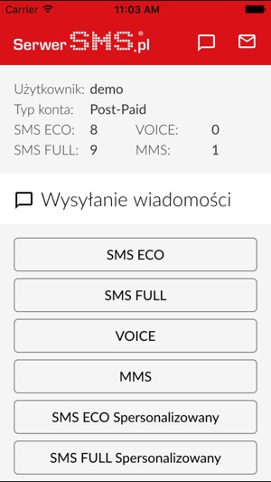 Panel SerwerSMS.pl