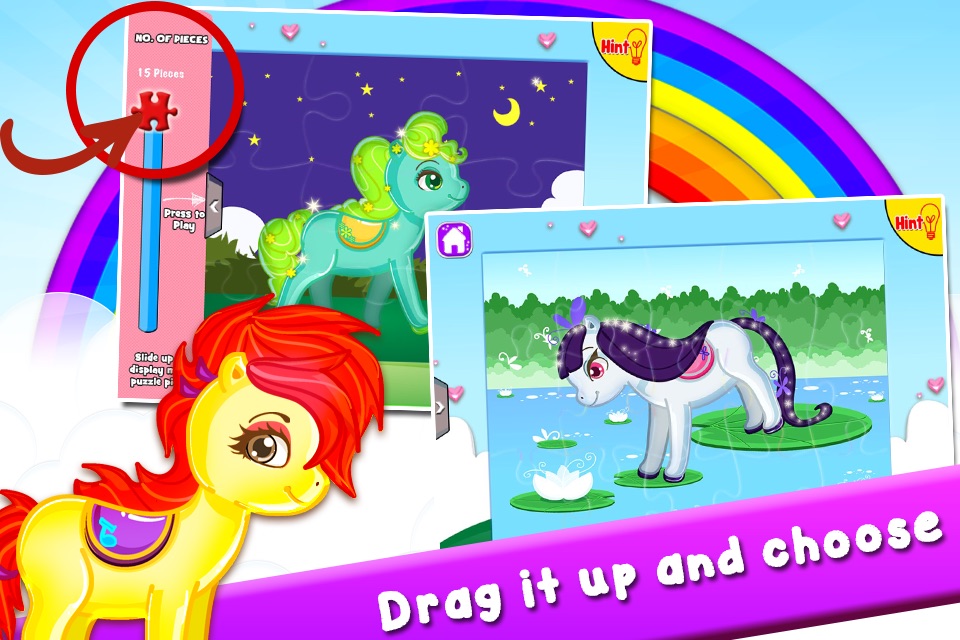 Pony Puzzles: Jigsaw Puzzles for Kids and Toddlers screenshot 3