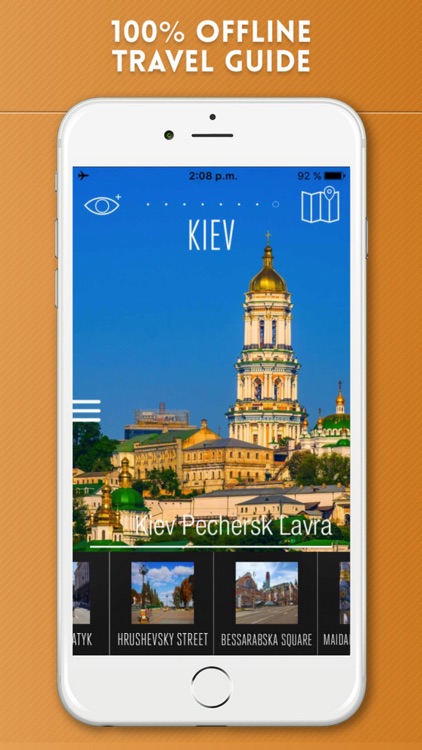 Kiev Travel Guide with Offline City Street Map