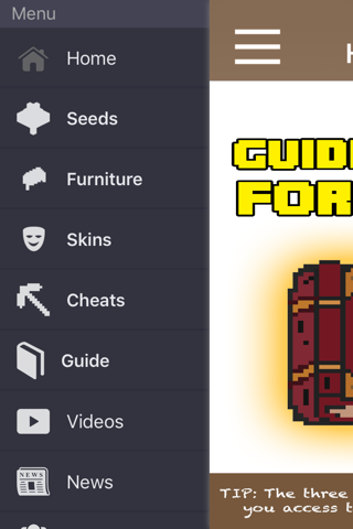 GuideCrafted For Minecraft Pocket Edition - Furniture, Seeds, Skins & More! screenshot 3
