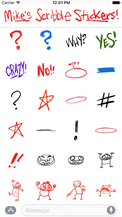 Mike's Notebook Scribble Stickers