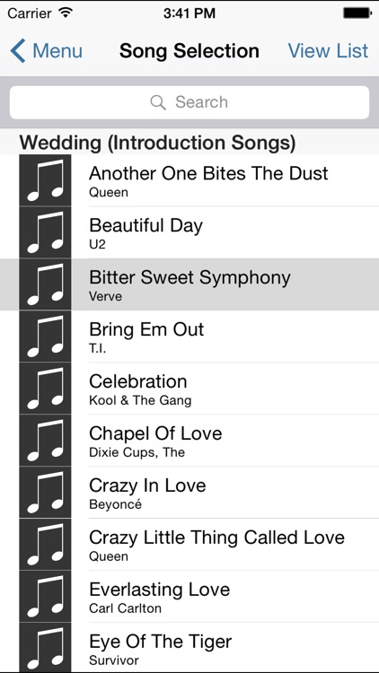 DJ Songlist