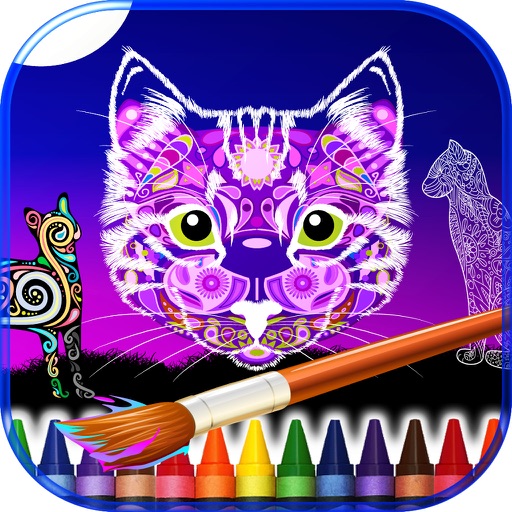 Mandalas Coloring of Cats iOS App