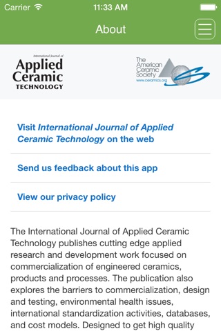 International Journal of Applied Ceramic Technology screenshot 3