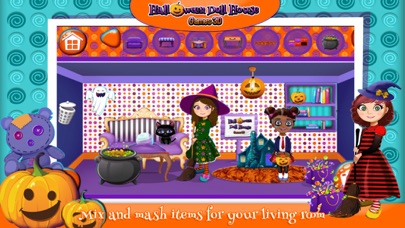 How to cancel & delete Halloween Doll House Design: Decoration Game.s 3D from iphone & ipad 1
