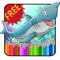 Coloring Book Sharks HD