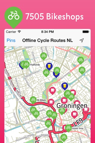 Offline Cycle Maps Netherlands screenshot 3