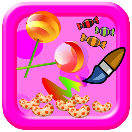 Kids Candy Coloring Pages Free Game iOS App