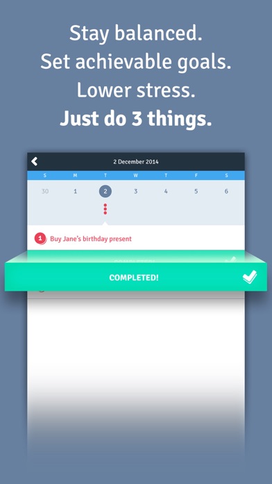 すべき３つのこと-目標を設定&達成、習慣を... screenshot1