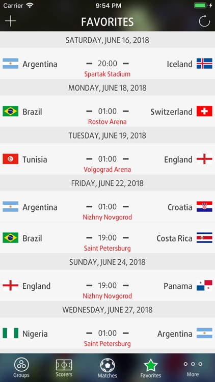 Live Scores for World Cup 2018 screenshot-3