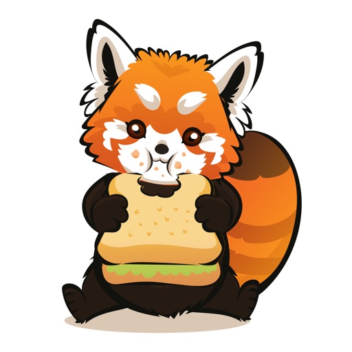 Red Panda Cartoon Raccoon Sticker Bundle By Victor Verdu