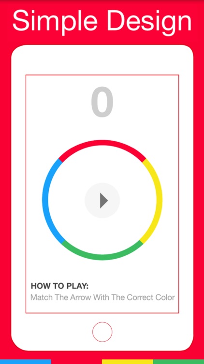 Rainbow circle- Flip the color and dive to win. Rolling sky type game. ball bounce up and up
