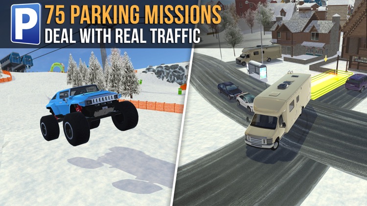 Ski Resort Parking Sim Ice Road Snow Plow Trucker screenshot-3