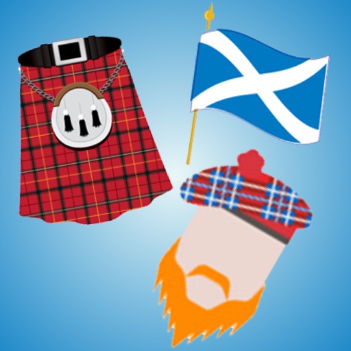 I Love Scotland Stickers