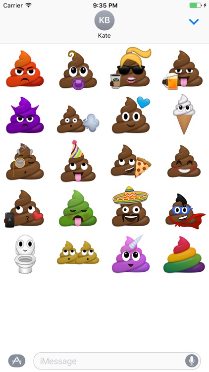 Poop's Family emojis - Fx Sticker