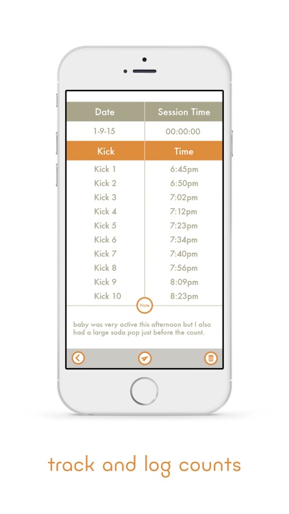 Mommy Counts - Third Trimester Baby Kick Counter
