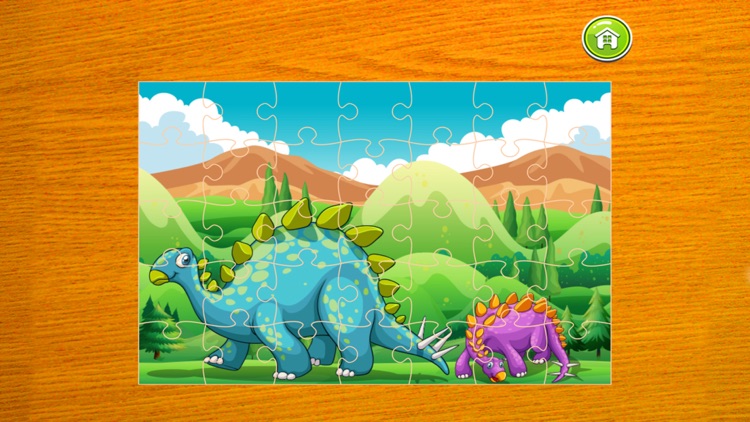 Dinosaur Puzzle for Kids Cartoon Dino Jigsaw Games screenshot-3