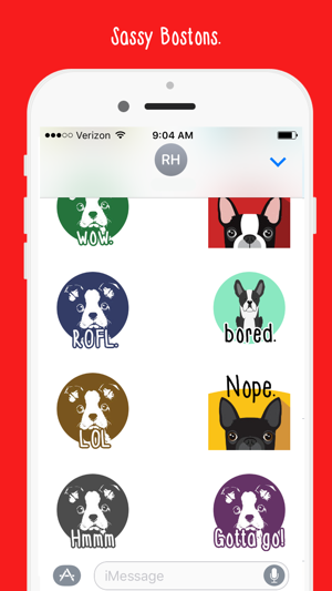 Boston Terrier Emoji: Puppy Stickers for iMessage(圖1)-速報App