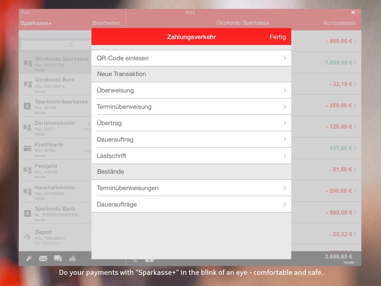 Sparkasse+ for iPad screenshot-4