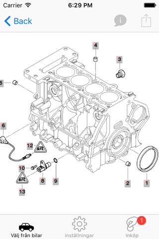 Parts and diagrams for MINI screenshot 4