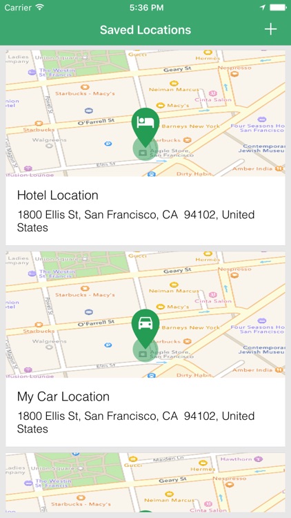 Simple Location Tracker - Track and Find Car Parking with GPS Map Navigation screenshot-1