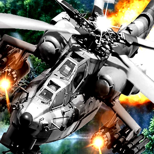Copter Gunship Flight : Swing helicopter in battle and ambush of carrier drive