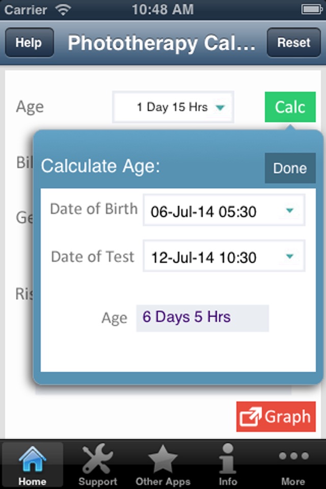 Phototherapy Calculator screenshot 3