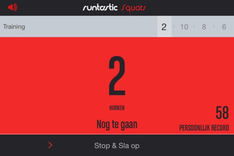 Runtastic Squats Trainer PRO screenshot 2