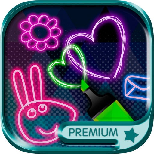 Neon drawing - Premium