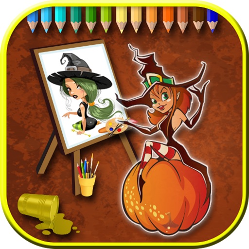 Halloween Color Paint For Kids & Adults icon