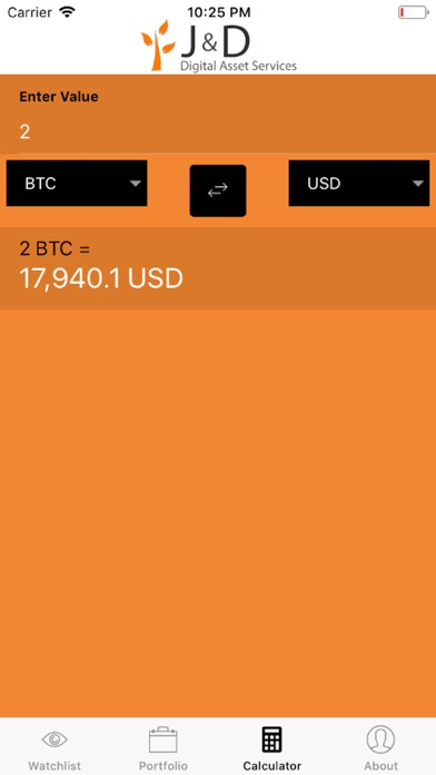 J&D Crypto Tracker screenshot 2