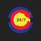 The COLORADO 24/7 FITNESS app provides class schedules, social media platforms, fitness goals, and in-club challenges