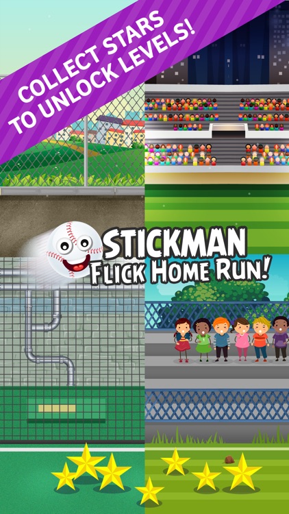 Stickman Baseball Home Run