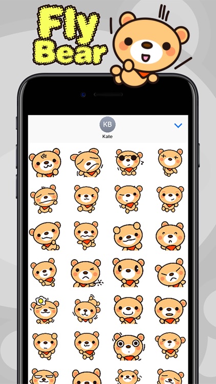 Fly Bear Sticker - Cute & Emotional Stickers