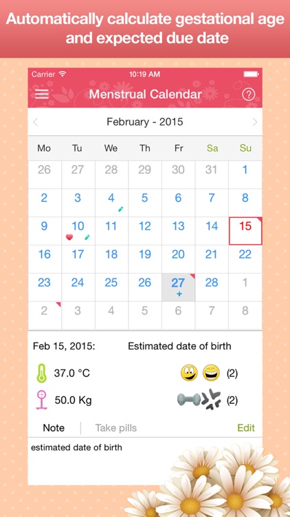 Menstrual Calendar - Cycle Period Tracker