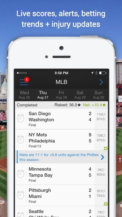 Onside Sports: Scores & Odds