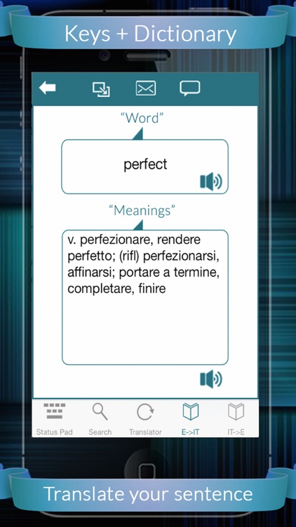 Italian Eng Dictionary + Keys