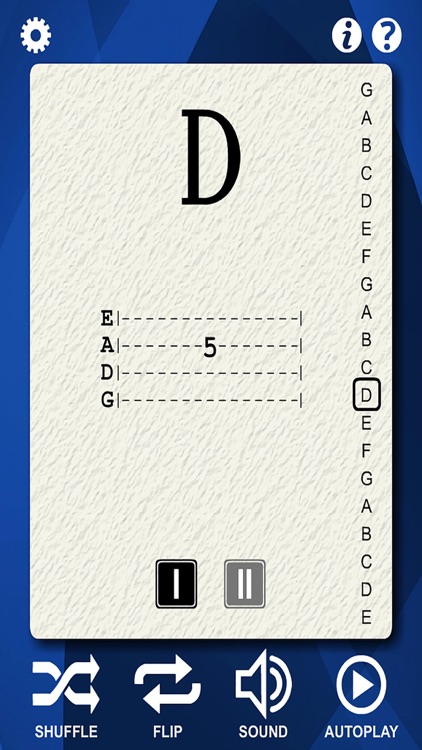 Mandolin Notes Flash Cards