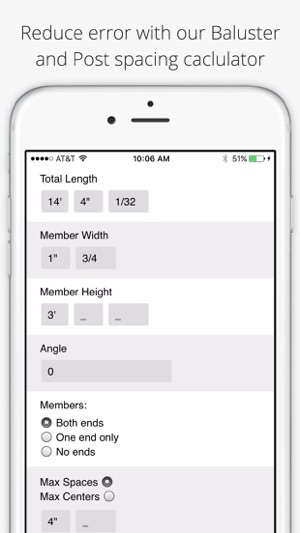 Carpenter Tools - Post Spacing Calculato