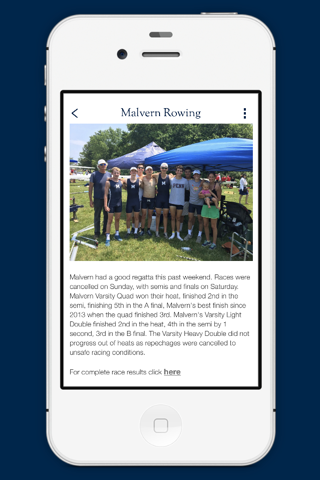 Malvern Prep Rowing screenshot 3