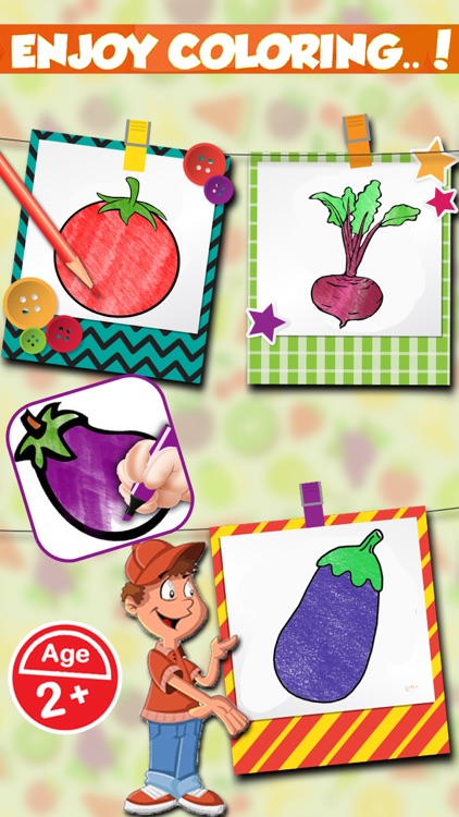 My First Vegetable Coloring Book - Veggie Learning